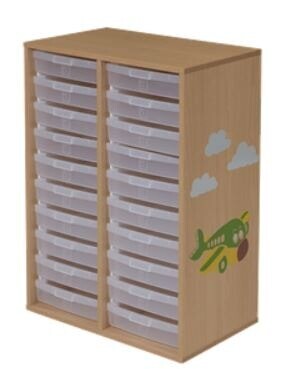 RANGEMENT 2 COLONNES ht102cm