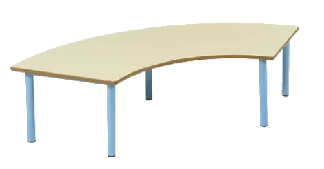 TABLE BERMUDE QUART DE ROND stratifié