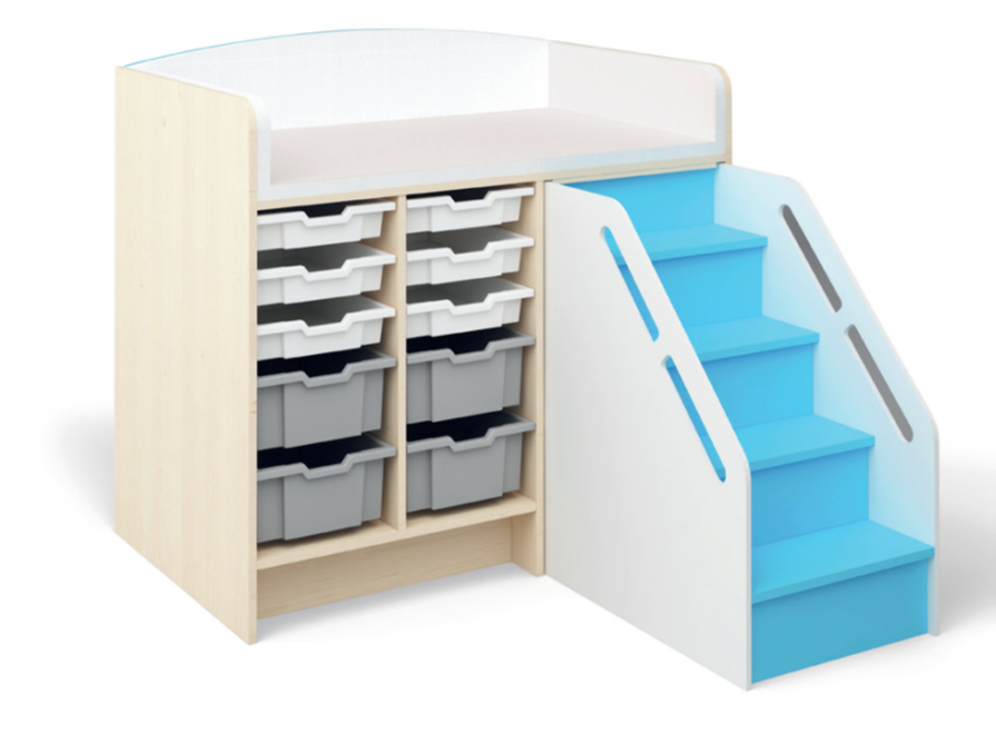 MEUBLE DE CHANGE AVEC ESCALIER