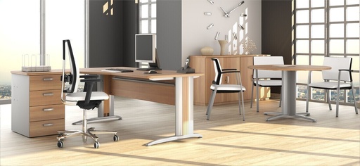 BUREAU SIGMA COMPACT SYMETRIQUE prof. 80cm